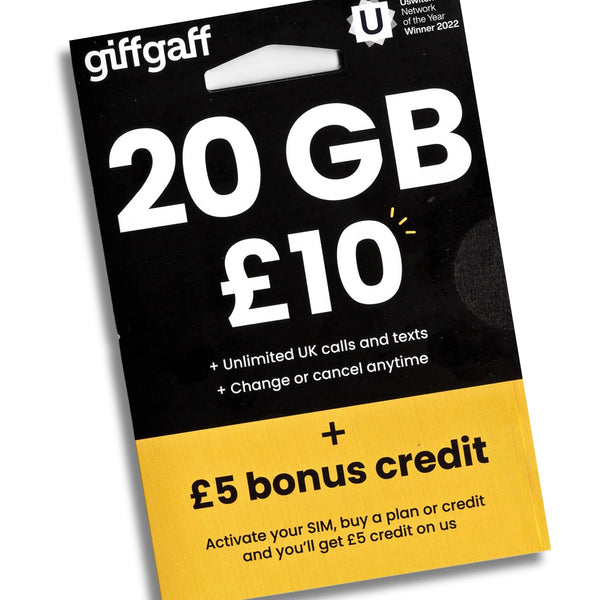 Giffgaff UK Sim Card for Smartphones